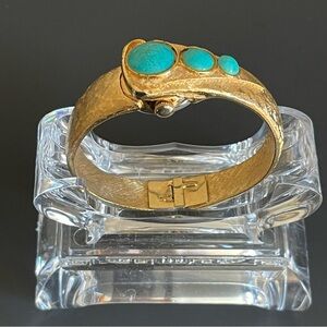 Vintage Ester Swiss made Hidden watch bangle Bracelet.